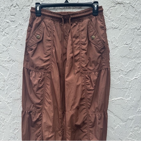 NEW Free People Set Me Free Pants Chocolate Brown XS - Picture 3 of 6